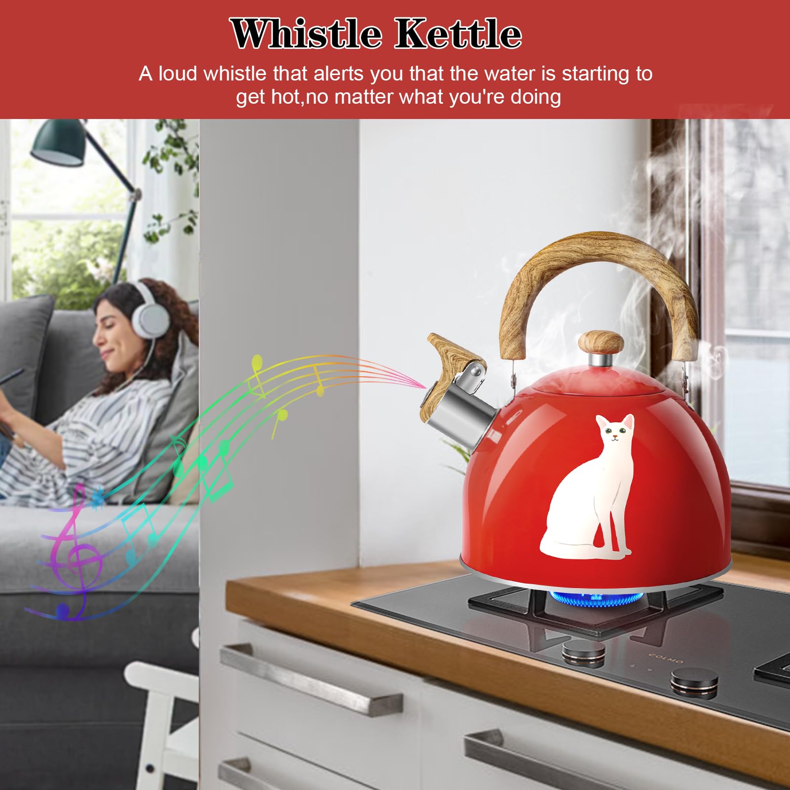 ARC kettle with trivet mat set protects surfaces during use