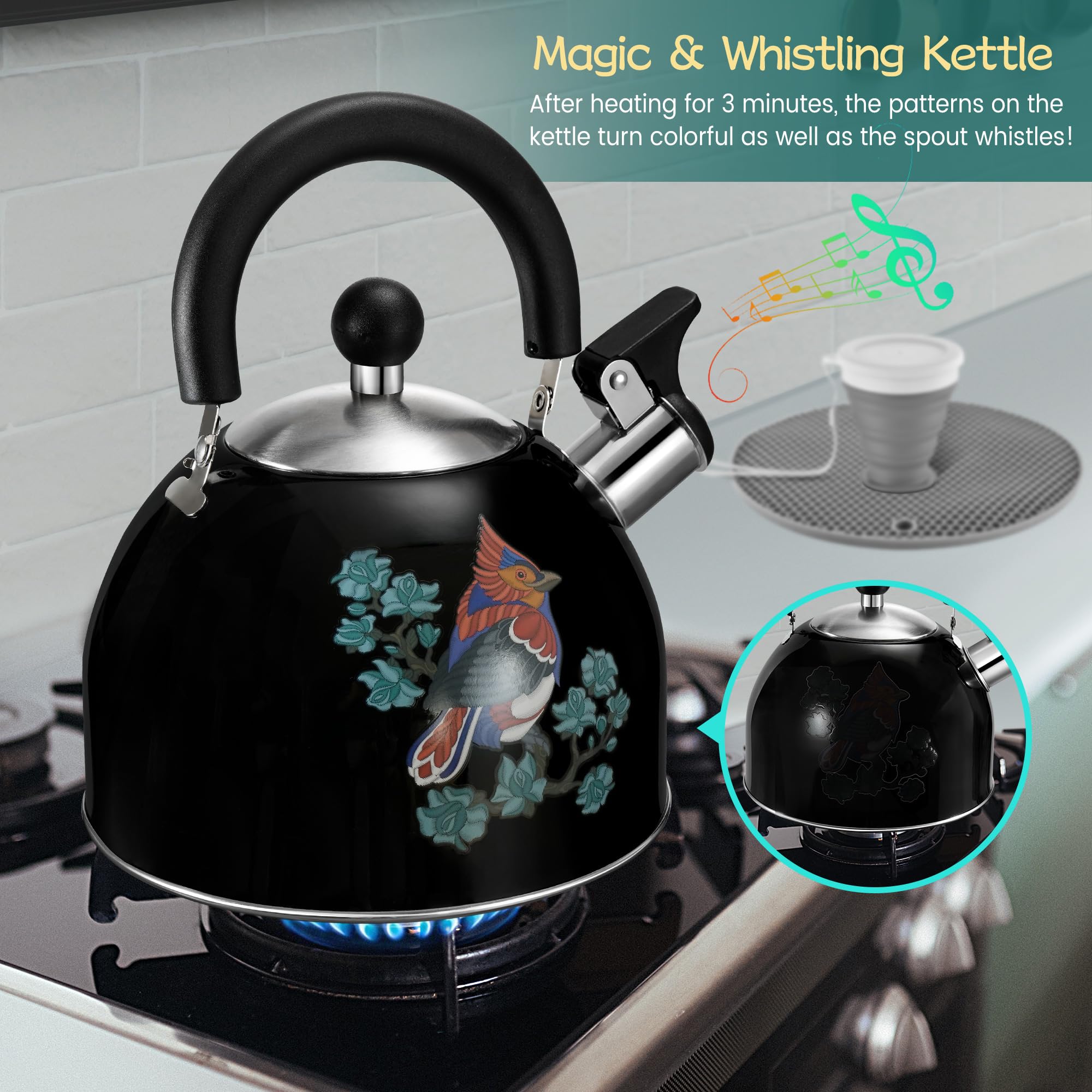 ARC loud whistle signals boiling for safe brewing