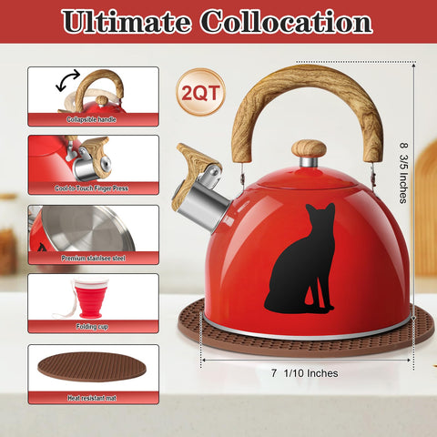 ARC red color-changing design activates as it heats, adding flair