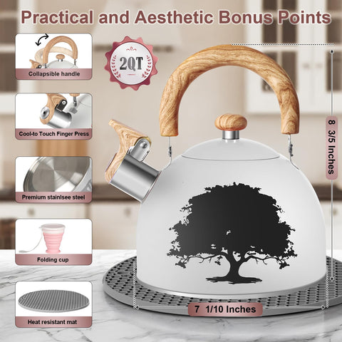 ARC Advanced Royal Champion whistling kettle alerts when water boils