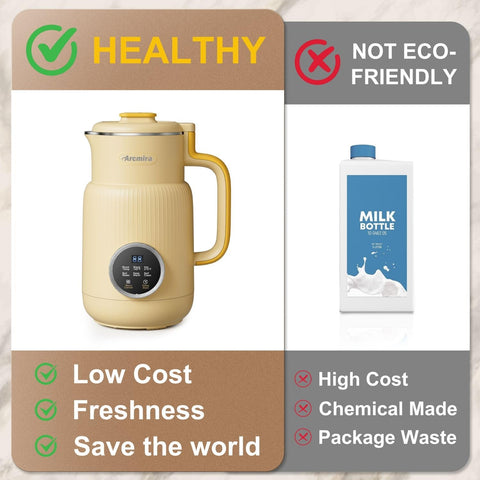 Arcmira accessory bundle includes nut milk bag and cleaning brush