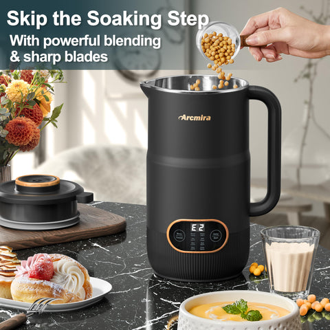 Arcmira self-cleaning and keep-warm modes simplify routine cleaning.