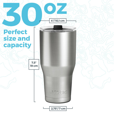 Arctic Tumblers 30oz matte black tumbler in use during daily activities
