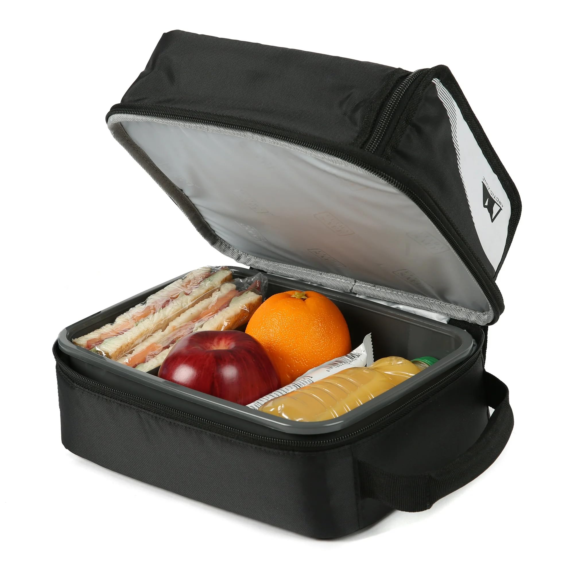 Arctic Zone Expandable HardBody Lunch Box removable hard liner protects against spills