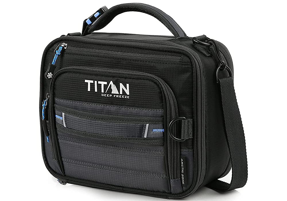 Arctic Zone Titan Deep Freeze lunch bag open compartment for easy access to meals