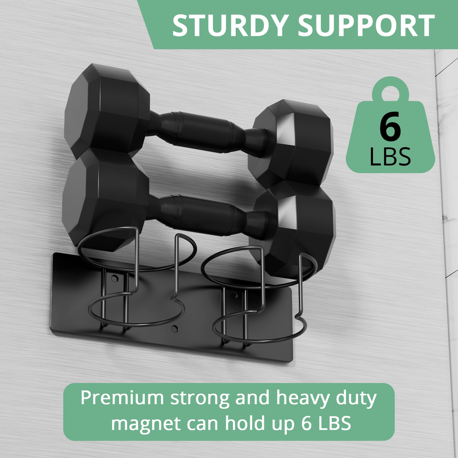 No-tools magnetic or screw installation for secure mounting