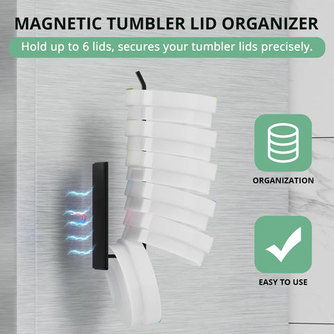 Space-saving kitchen organizer mounted to fridge for extra counter space