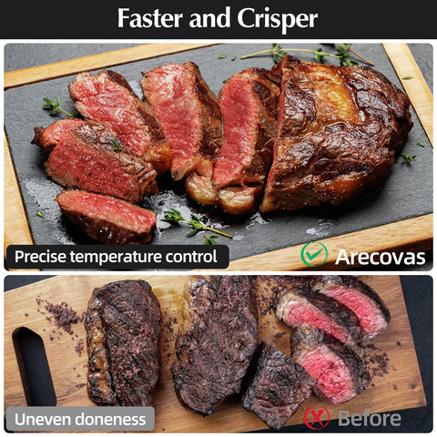 Arecovas max crisp mode demonstrates fast, extra crispy results