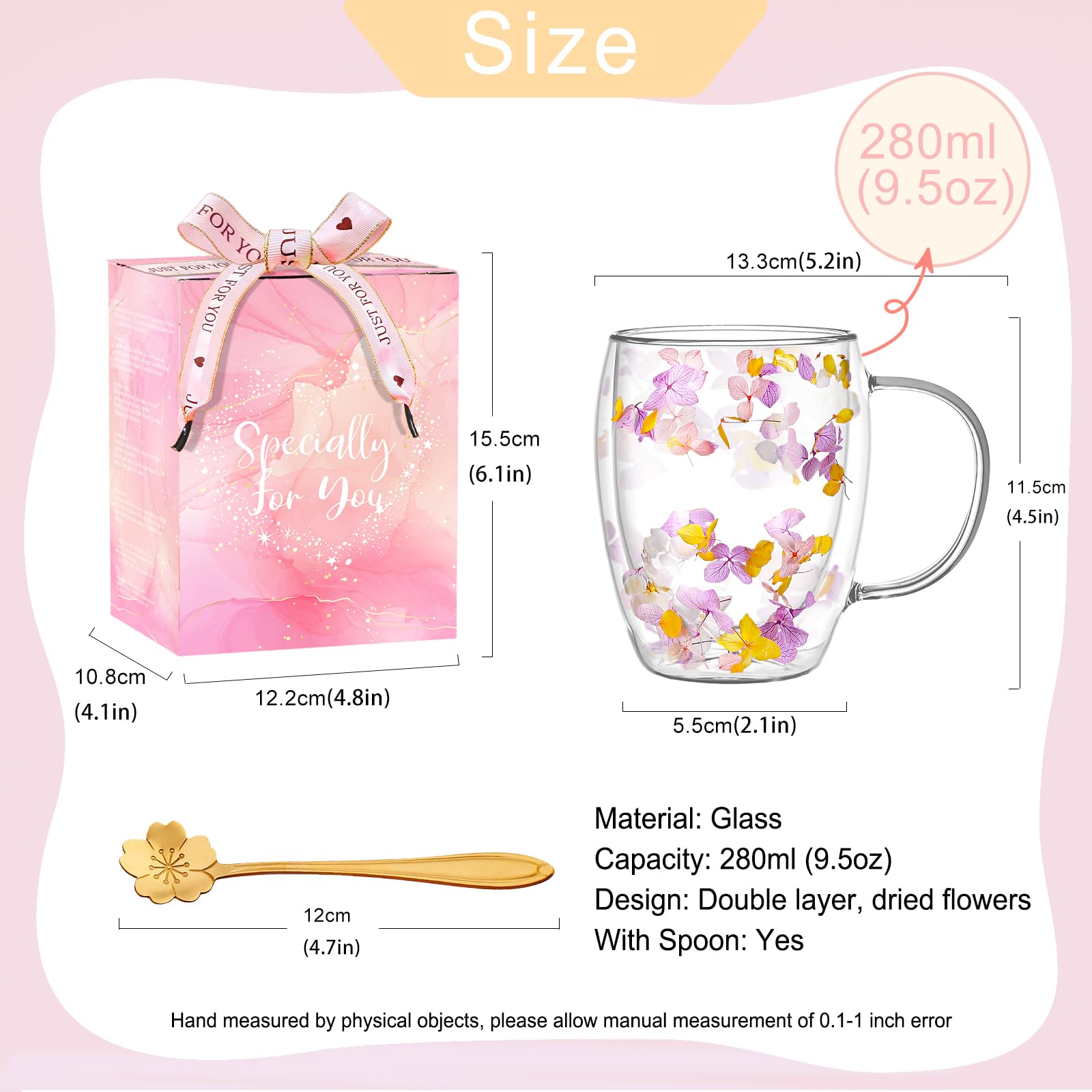 Arefen dried flowers swing inside for a kinetic decorative touch