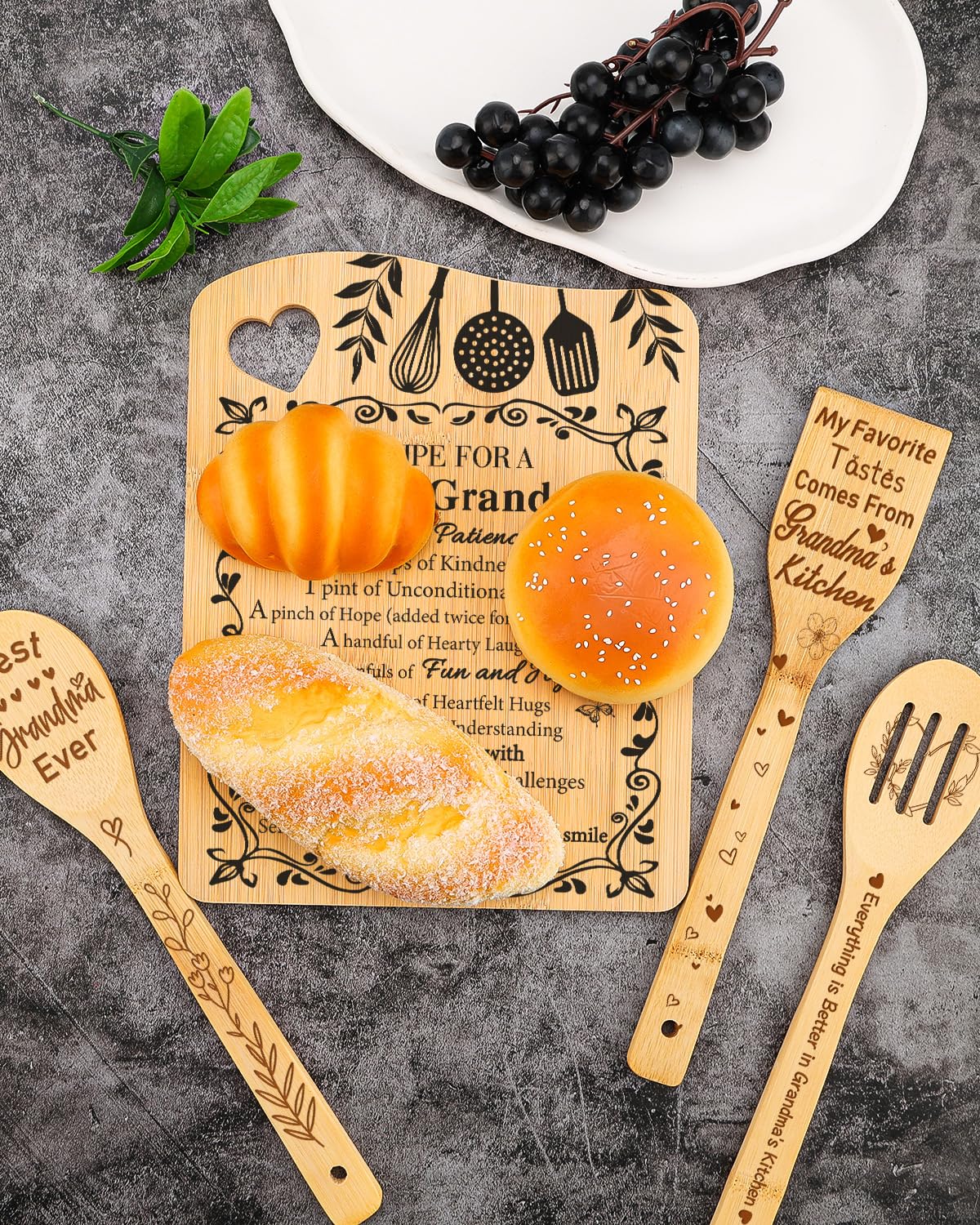 Aremdys cutting board set measures 10.9x8.4 inches for compact counters