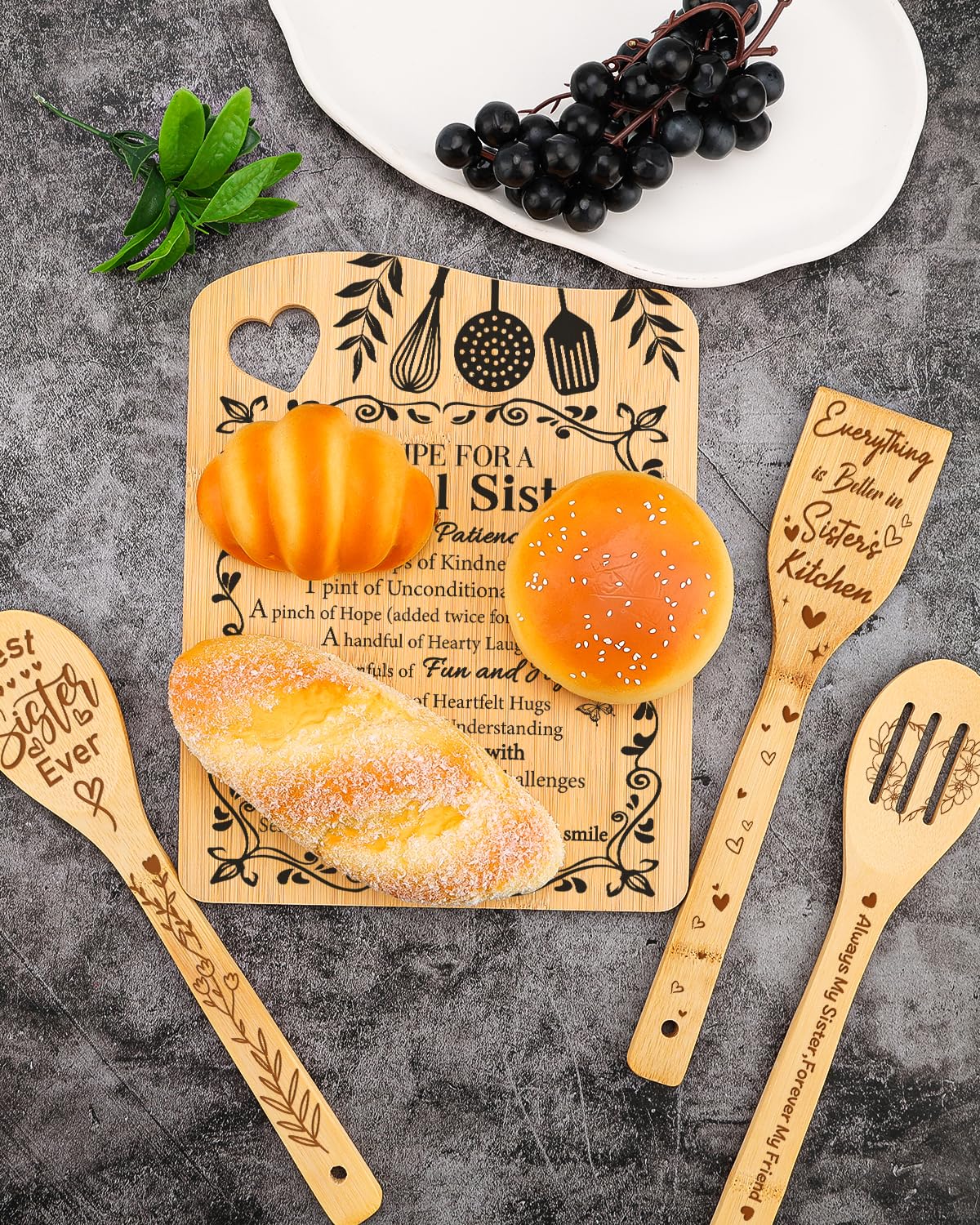 Aremdys cutting board on a kitchen counter ready for daily meal prep