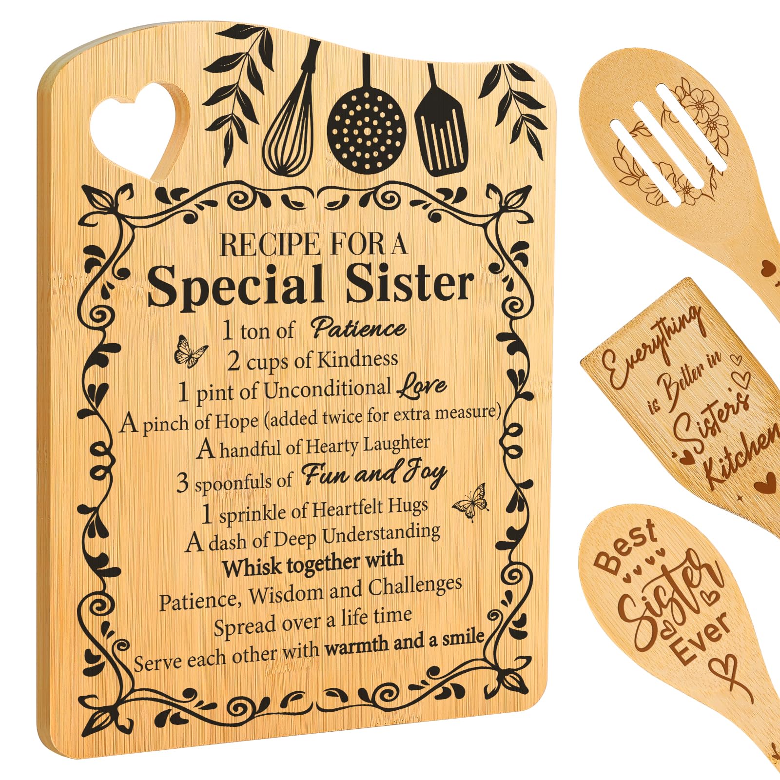 Aremdys bamboo cutting board set packaging close-up for gift-giving