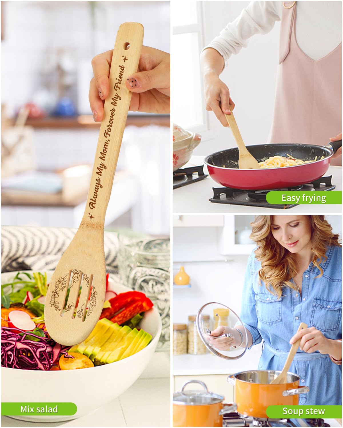 Aremdys bamboo cutting board shown as kitchen decor with natural grain.