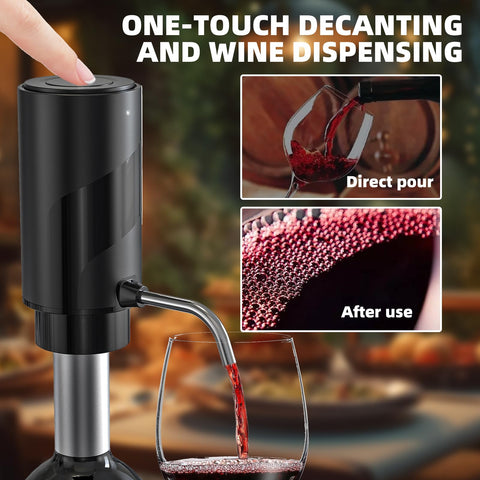 AREYCVK wine aerator one click dispense for effortless pouring.