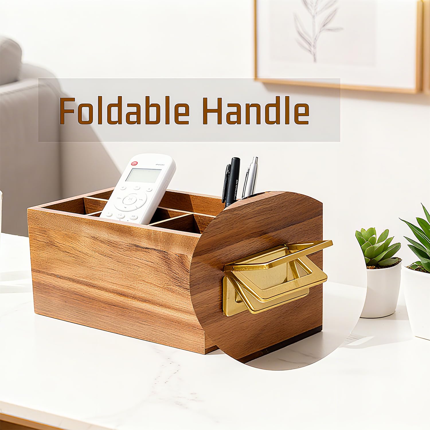 Utensil slots keep spoons and forks within easy reach