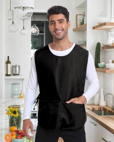 Argstar cobbler apron full back coverage supports cleaner work environment.