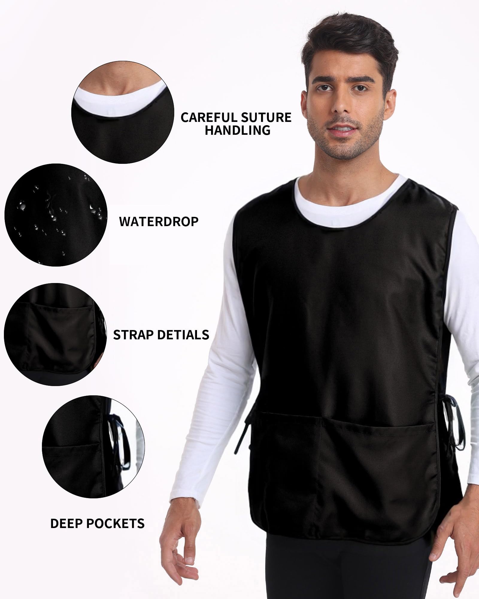 Argstar cobbler apron waterproof fabric protects clothing from spills.