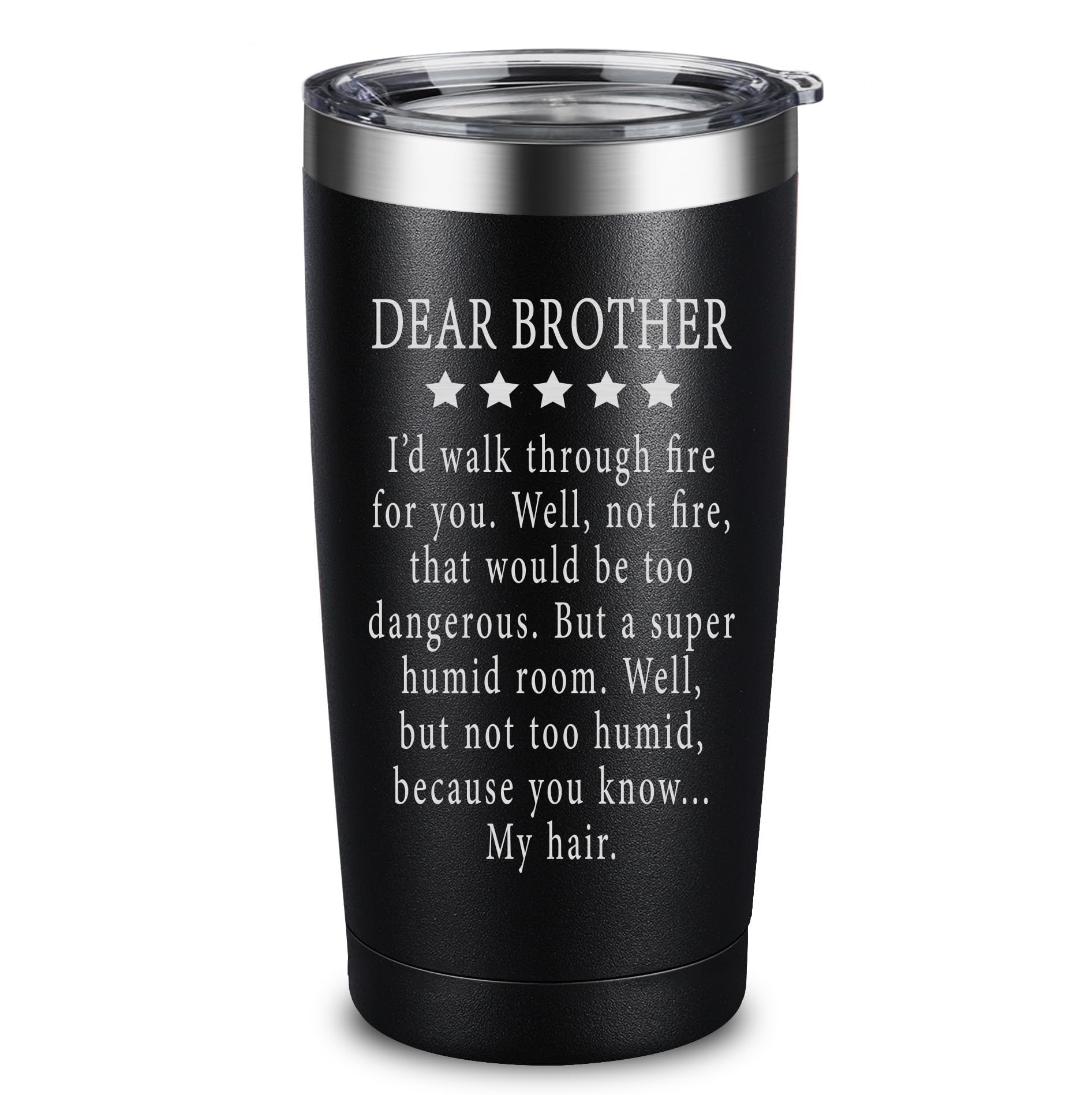 ARIABLE 20oz engraved tumbler in black, ideal for a funny gift at parties.