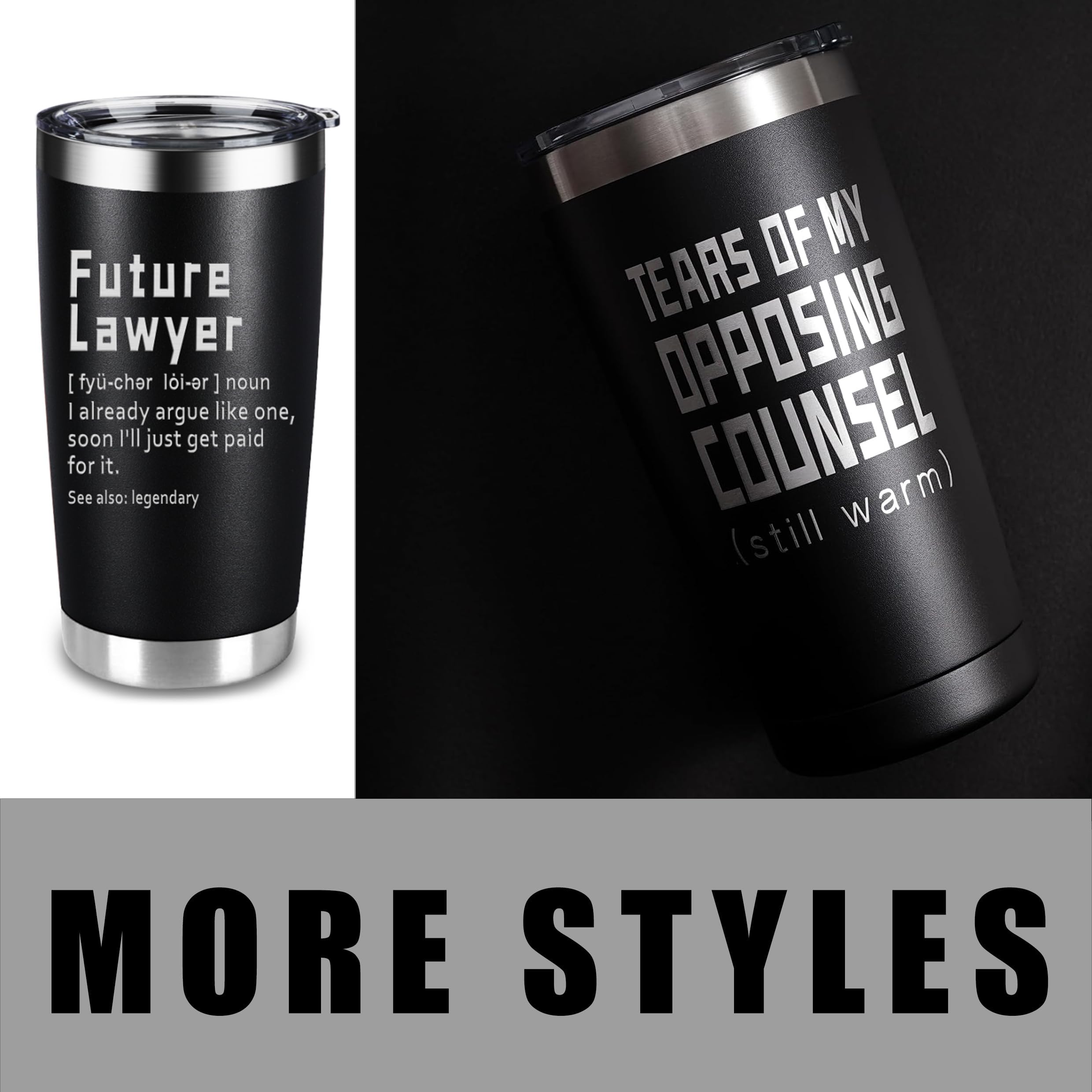 ARIABLE Allegedly Tumbler held in hand; fits most car cup holders for easy transport