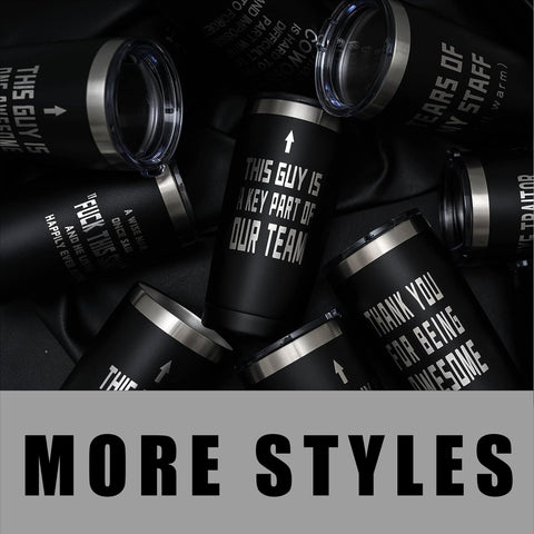 ARIABLE office gift idea tumbler, keeps drinks handy during meetings.