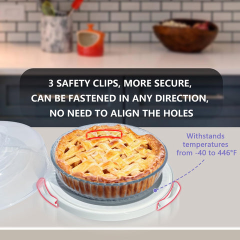 Arineng BPA-free pie container protects desserts with safe materials.