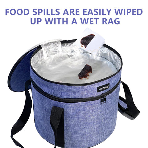 Arineng secure-lock lid with three clicks prevents spills.