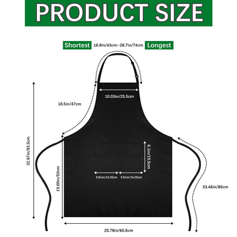 ARKBAODAN bib apron, adjustable shoulder straps fit diverse bodies for comfortable wear