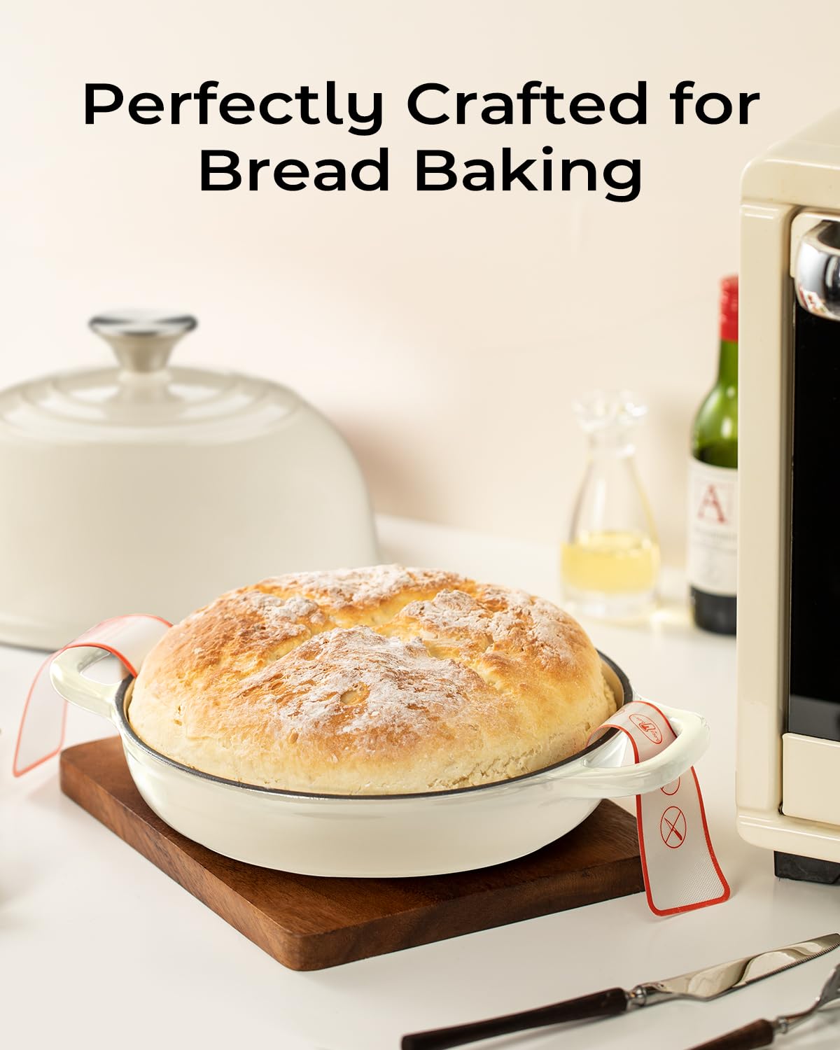 Armorbear 5QT capacity suitable for family meals and larger loaves