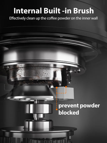 Aromaster built-in-brush helps prevent blockages during use.