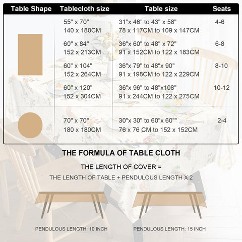 Arquiel waterproof tablecloth protects surfaces during meals and gatherings