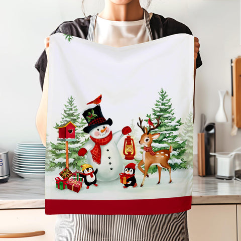 Arquiel holiday decor 4-pack displayed on kitchen rack for seasonal setup.