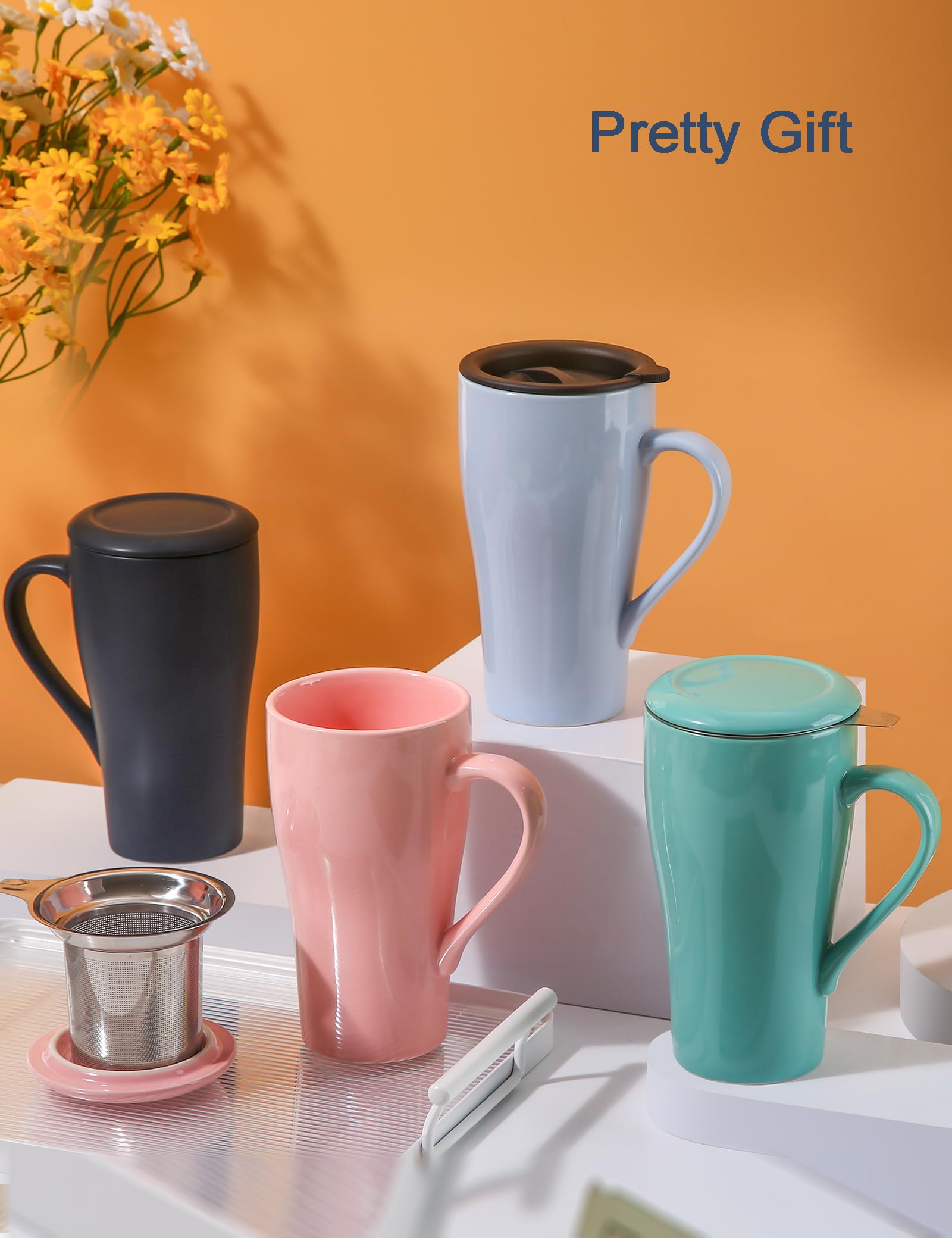 Large-capacity ARRADEN mug for fewer refills during tea moments