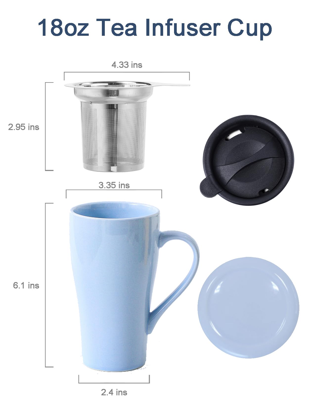 ARRADEN dishwasher-safe tea cup for easy cleanup