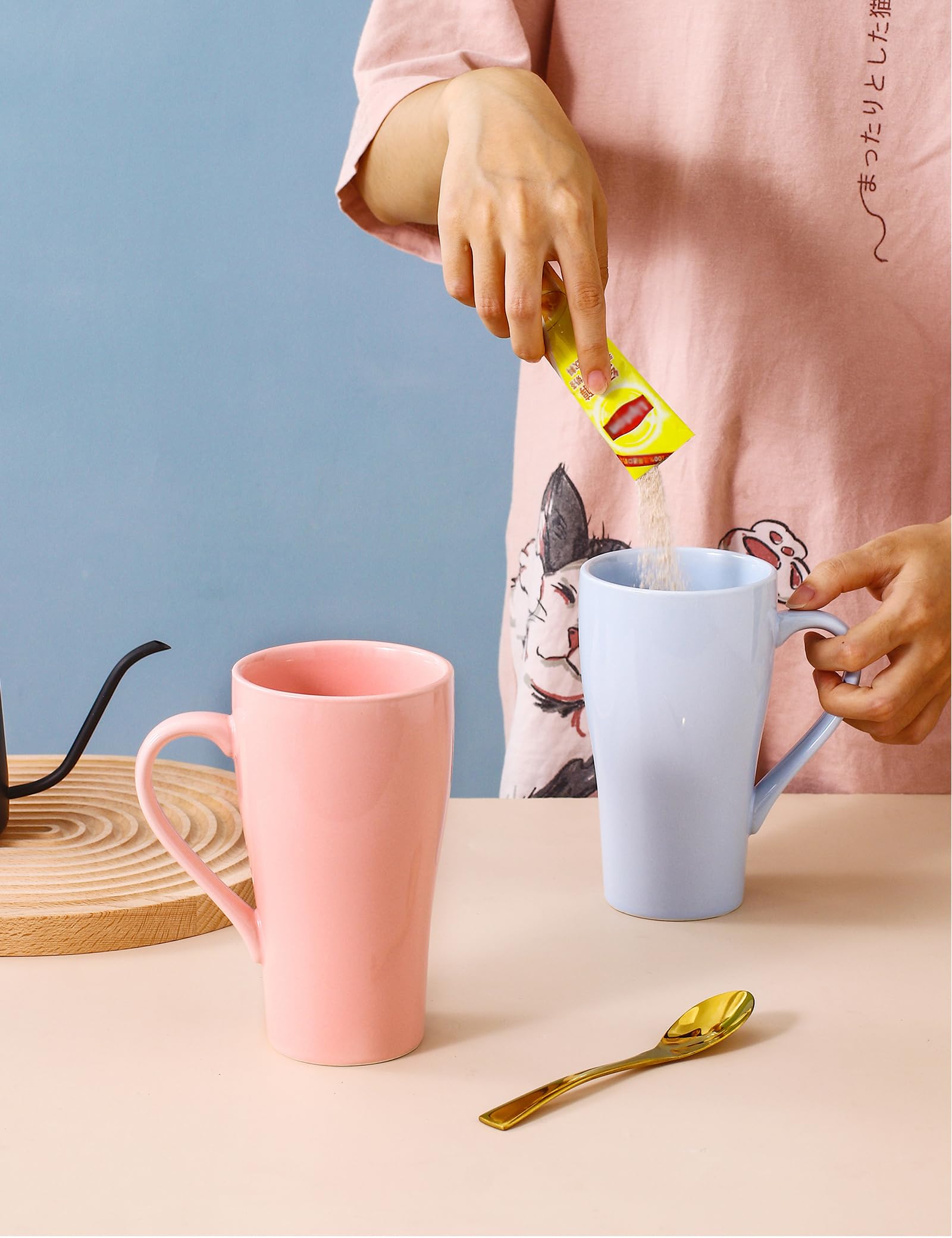 ARRADEN microwave-safe ceramic tea cup for quick reheats