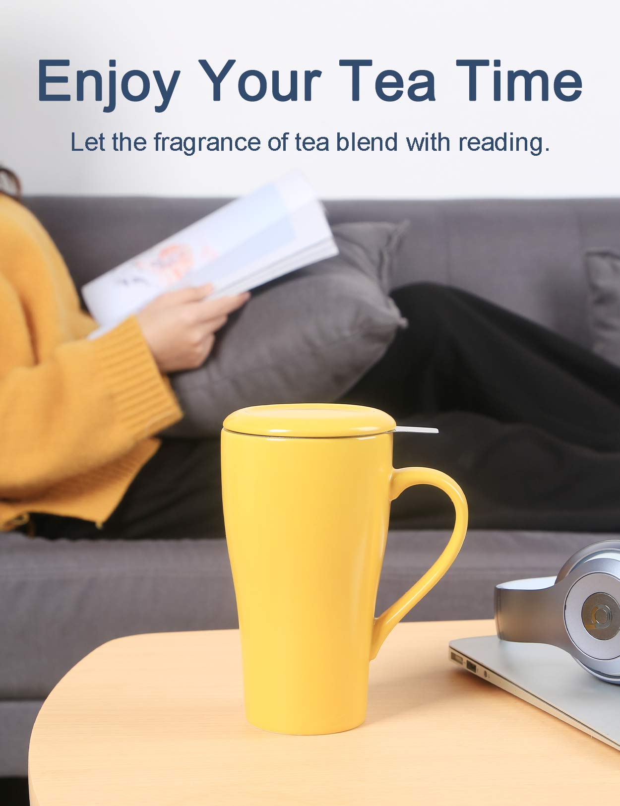 ARRADEN removable infuser for easy tea brewing and cleanup