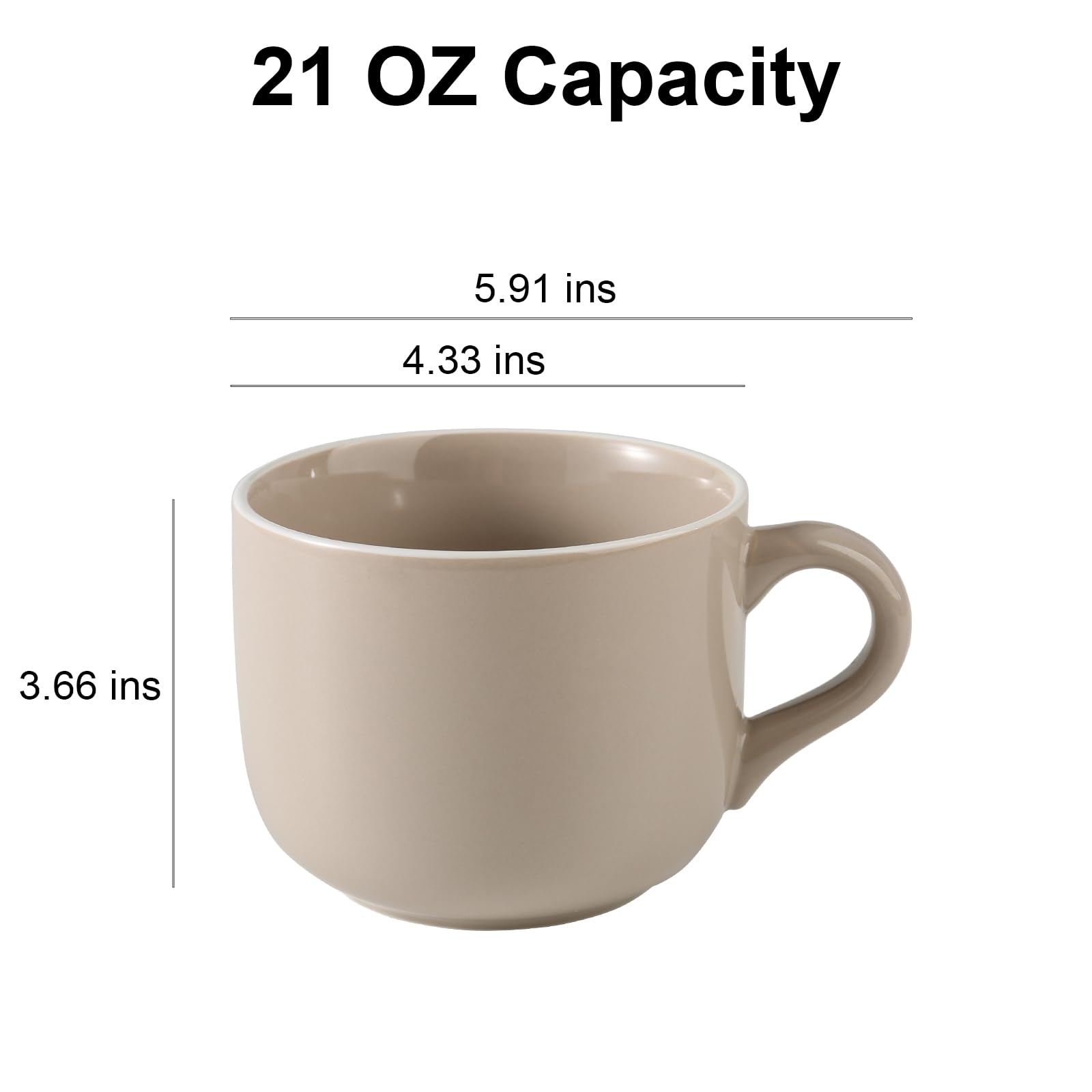 ARRADENS 21 oz dishwasher-safe mug for simple cleanup.