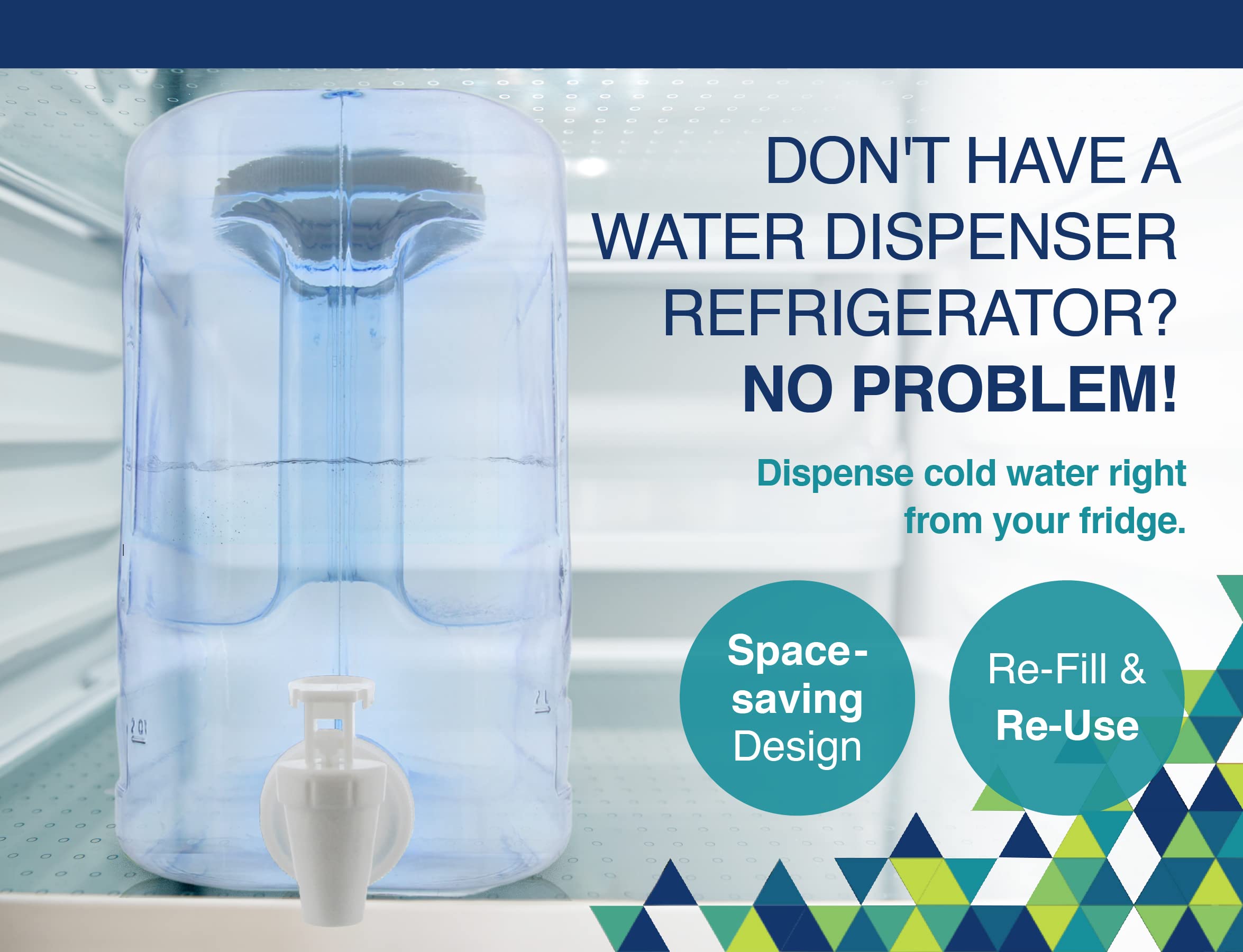 Arrow Home Oasis dispenser fridge fit saves space in your refrigerator.