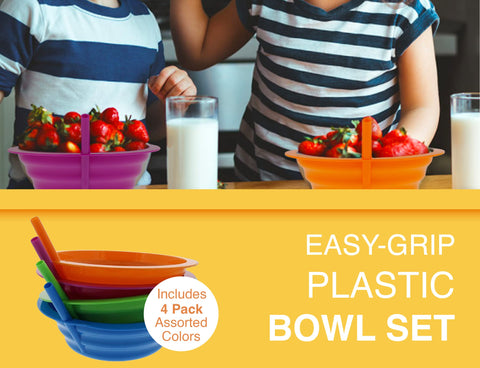 Arrow sip-a-bowl 22oz kid friendly ribbed grip for little hands