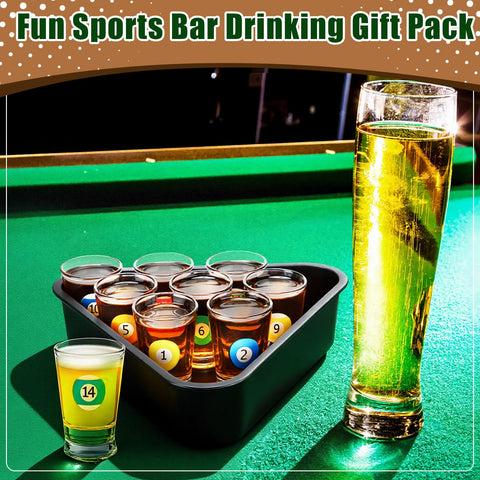 Arrowbash triangle tray keeps glasses secure during billiards games