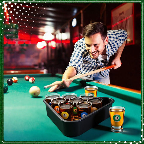 Arrowbash one ounce pool ball glasses ideal for party pours and games