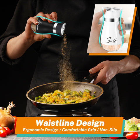 Arrozon farmhouse style shaker set adds charm to any dining scene.