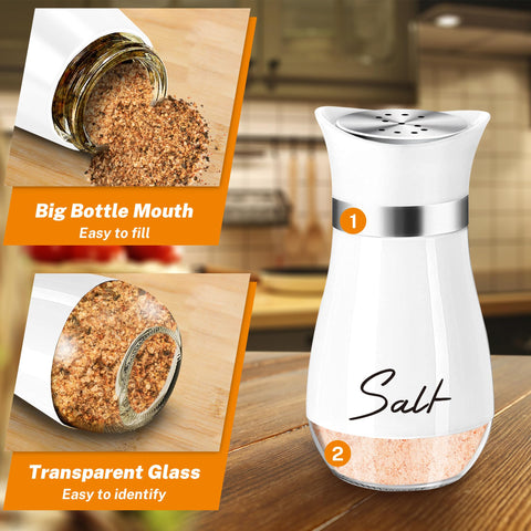 Arrozon refillable kitchen dispenser makes quick spice control on any table.