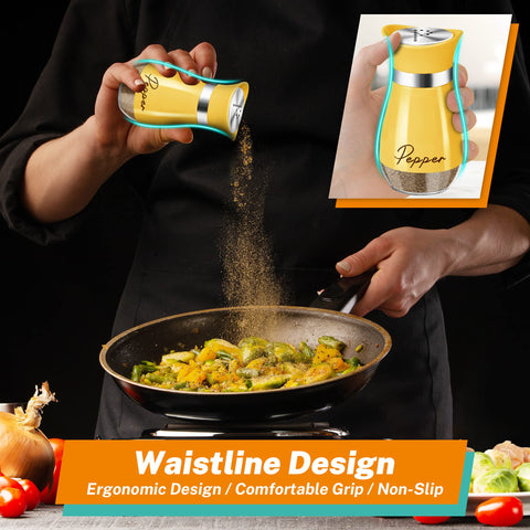 Arrozon yellow farmhouse shakers as a gift-ready decor accent.