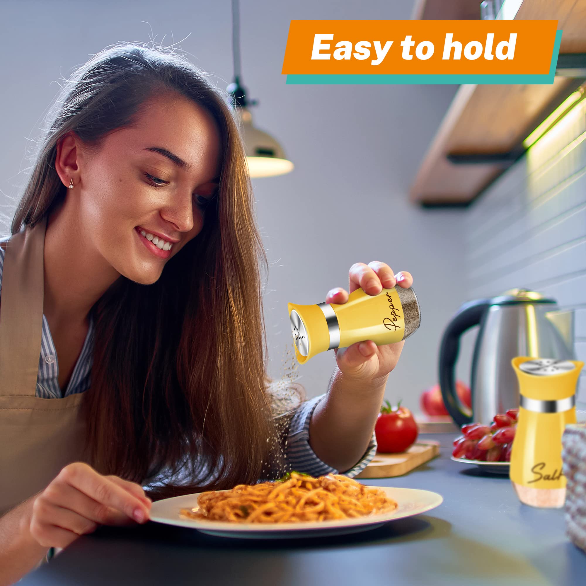 Arrozon refillable design helps tidy spice storage and quick refills.