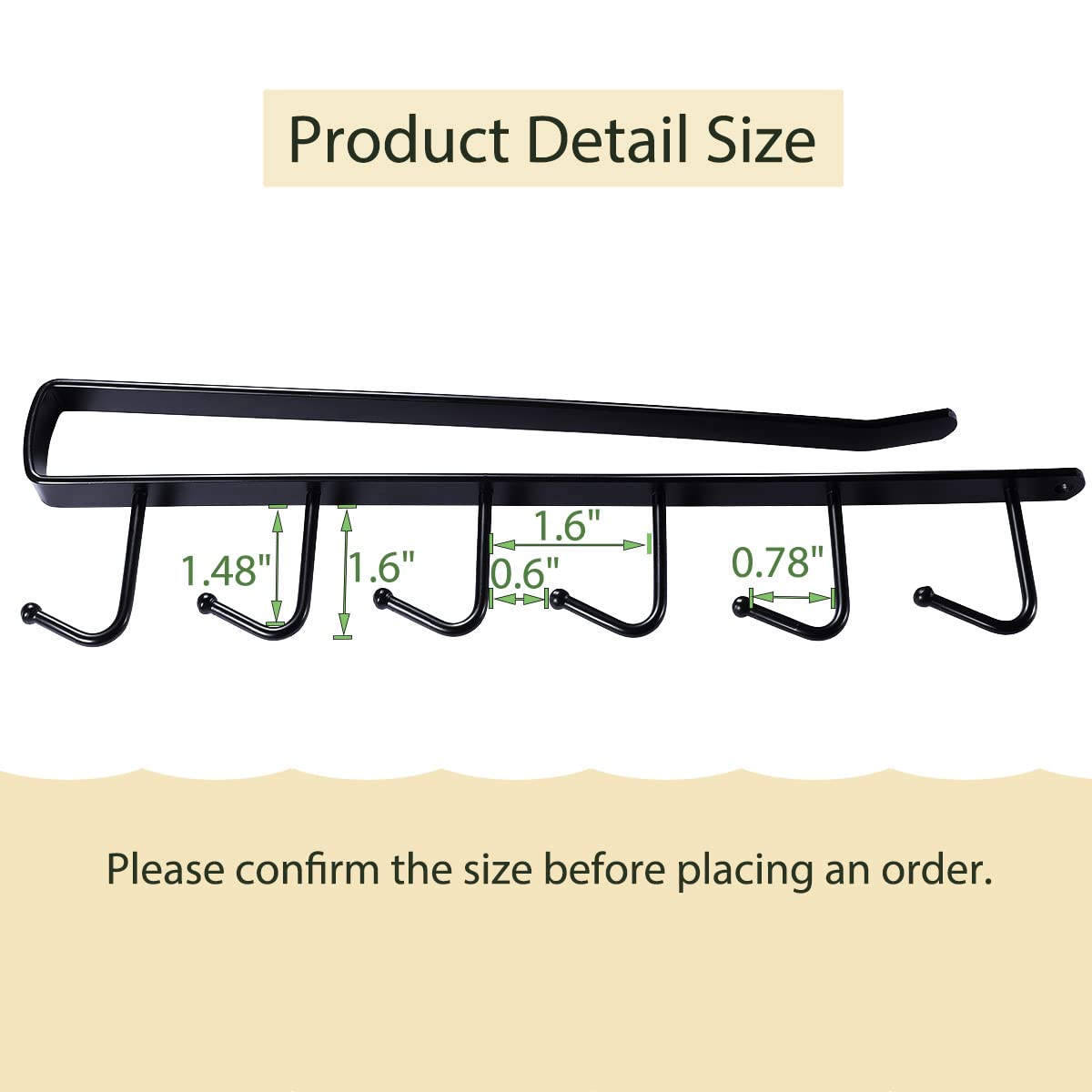 Art Secret anti-rust iron construction ensures durable under-cabinet storage