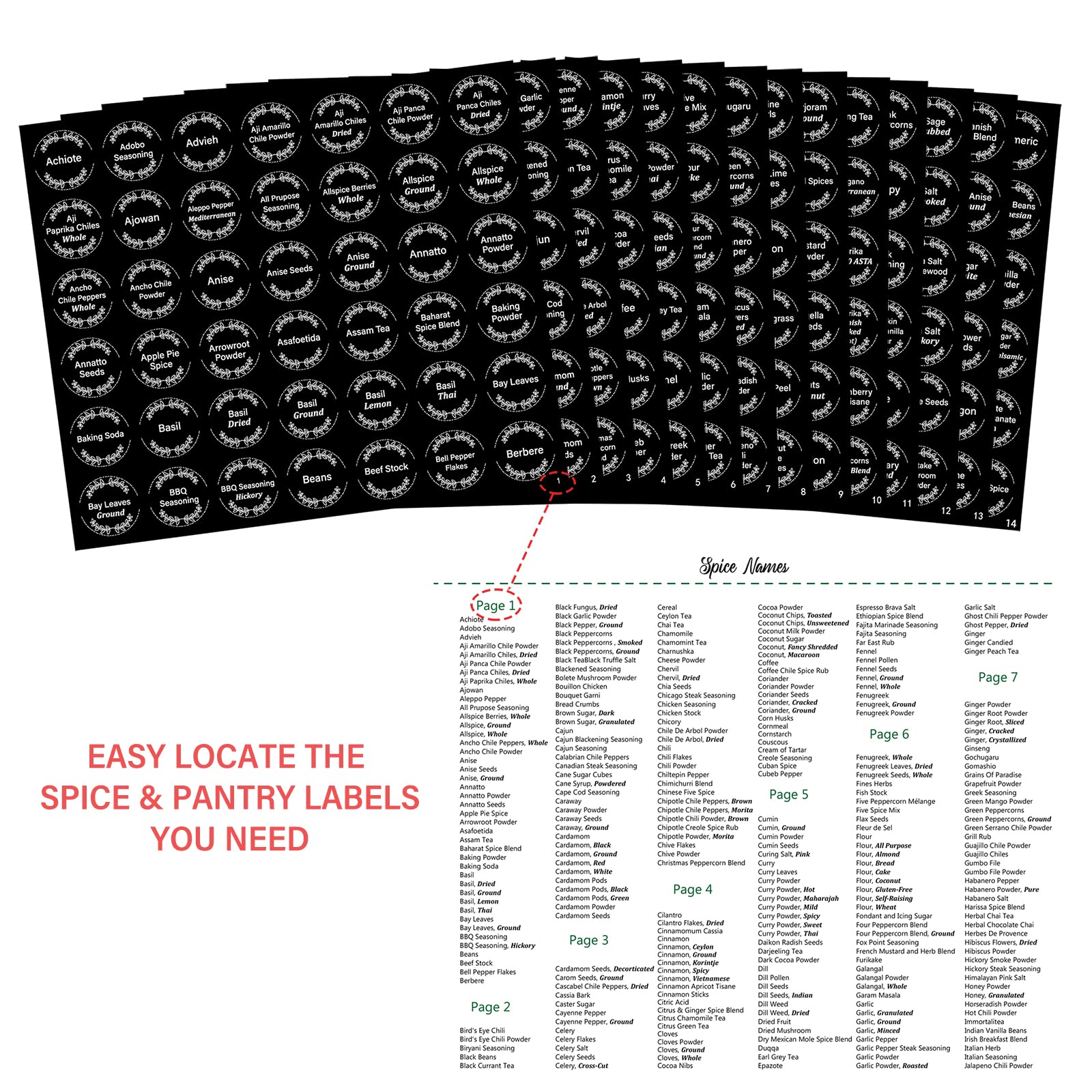 Art Secret waterproof and oilproof spice labels endure steam and splashes.