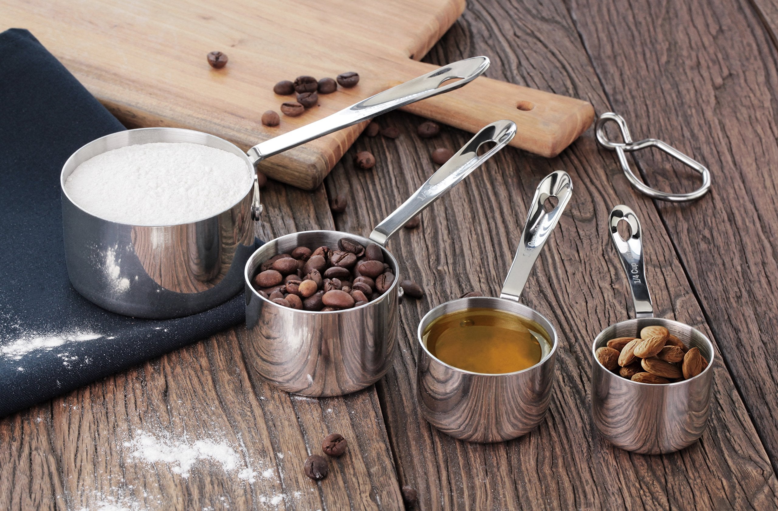 Artaste 43143 measuring cups side view highlight sturdy build and easy handling.