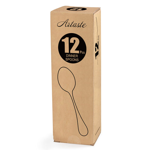 Artaste Rain dinner spoon on table ready for family meals