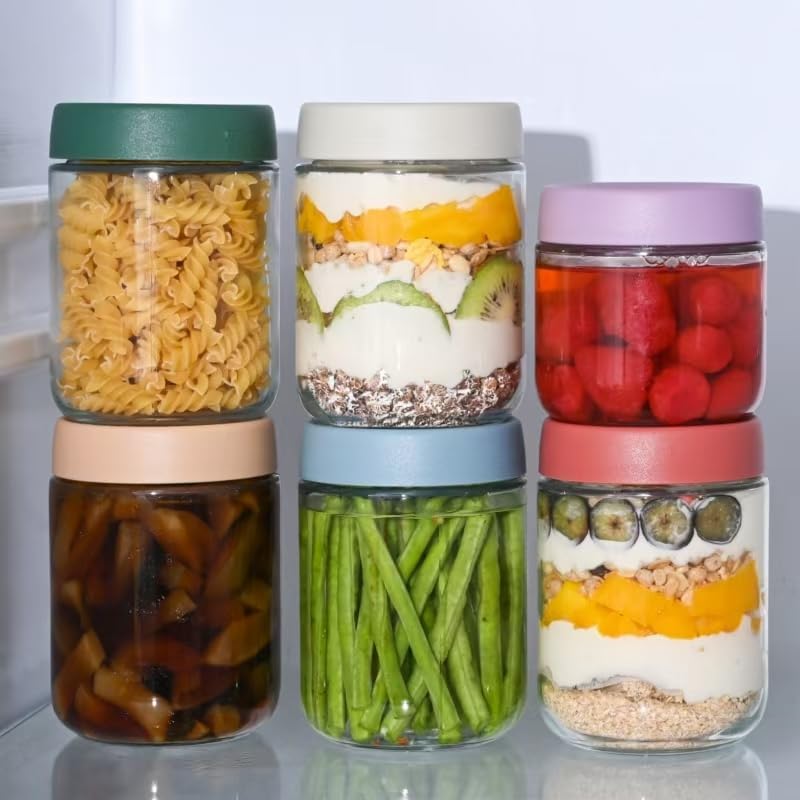 Artcochan versatile jars ideal for oats, yogurt, chia pudding, and sauces