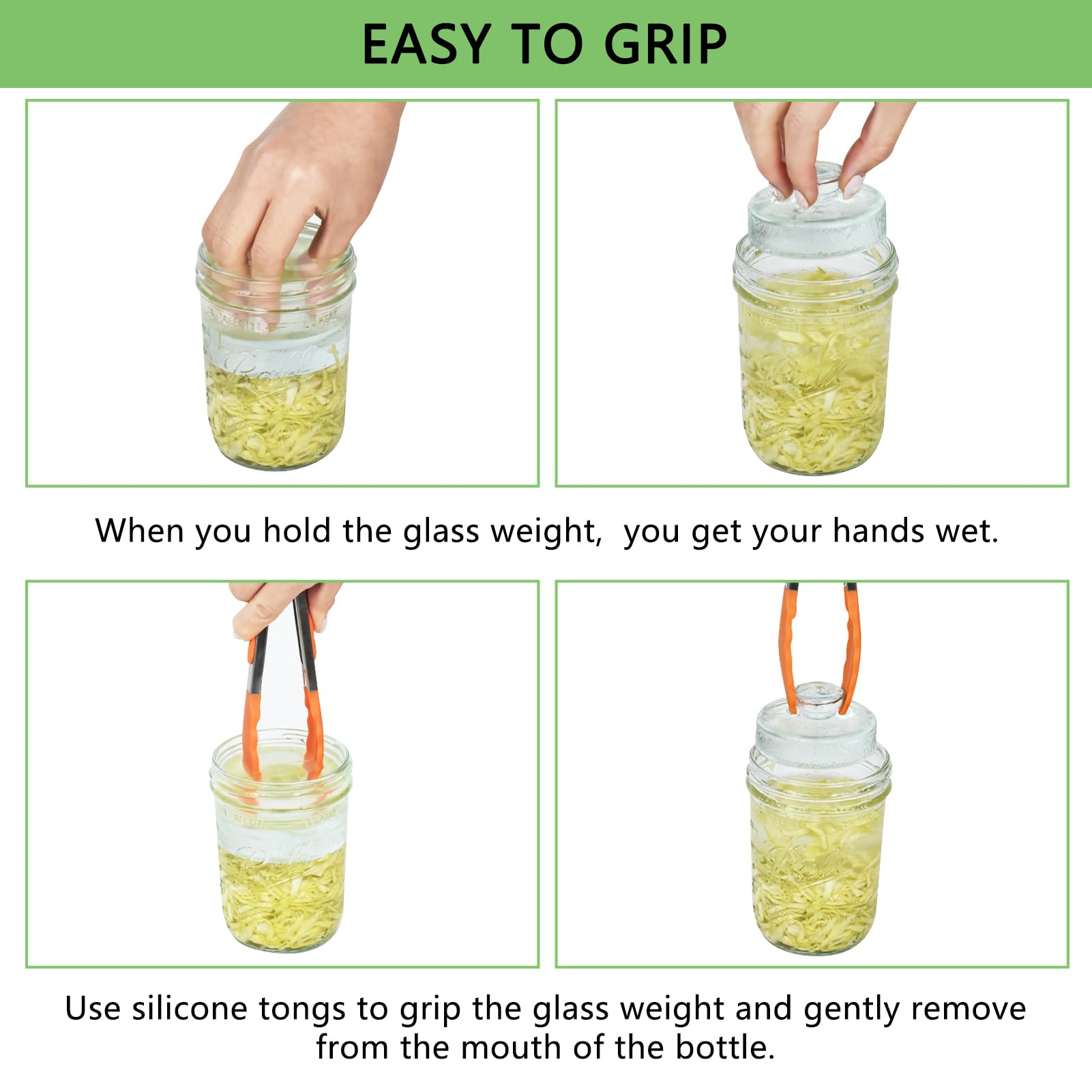 Artcome weight with raised easy-grip handle for placement